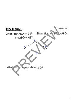 Preview of SMART Board Notes - Bisectors and Midpoints