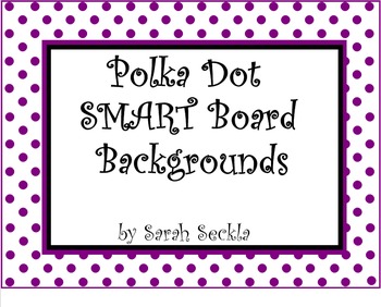 Preview of SMART Board Polka Dot Background Pages