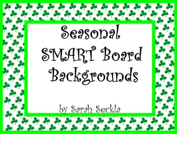 Preview of SMART Board Seasonal Background Pages