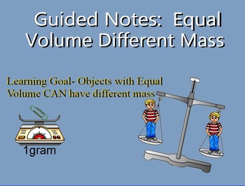 Preview of SMART Equal Volume different Mass