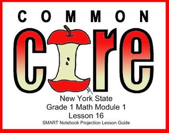 Preview of SMART Files for NYS Math Module Lessons in Topic G for First Grade