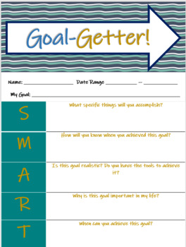 SMART GOAL Worksheet by The Zealous Counselor | TPT