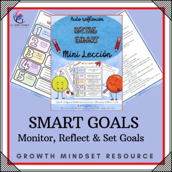Preview of SMART GOALS -  Monitor, Reflect & Set Goals - Goal Setting - SPANISH VERSION