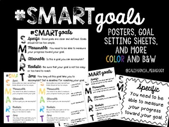 Preview of SMART Goal Setting Bundle