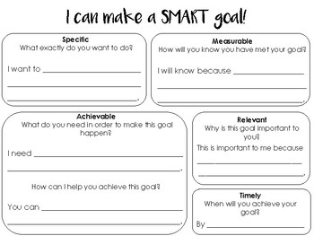 Preview of SMART Goal-Setting Graphic Organizer
