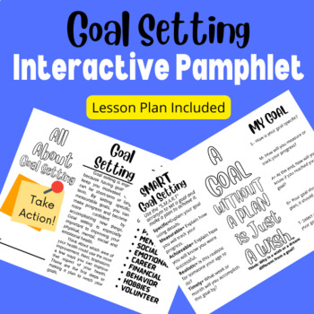 Preview of SMART Goal Setting - Make Your Own Pamphlet - w/ Lesson Plan Objective