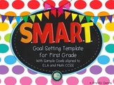 SMART Goal Setting Template for First Grade