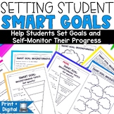 Back to School Activities SMART Goal Setting Templates Stu