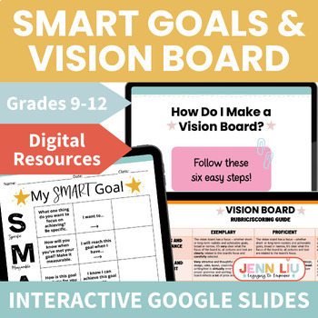 Preview of SMART Goals and Vision Board BUNDLE - Back-to-School or New Year