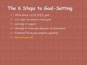 Preview of SMART Goal-Setting ppt