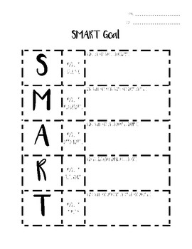 SMART Goal Template by Mrs Elberts Classroom | Teachers Pay Teachers