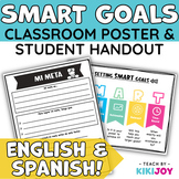 SMART Goals Activity- Classroom Poster & Handout Set in En