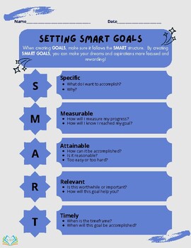 SMART Goal template by Busy Beez | Teachers Pay Teachers