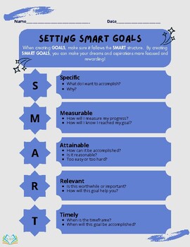 Preview of SMART Goals Success Planner 2024