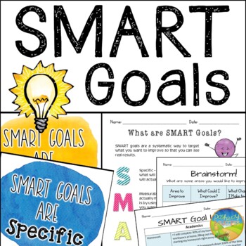 Preview of SMART Goals Goal-Setting Activities
