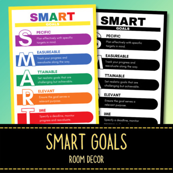 Preview of SMART Goals - Life Skills Reference Sheets - Personal Development