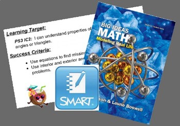 Preview of SMART Notebook Lesson:  Big Ideas MRL 8th Grade Ch. 3 Lesson 2