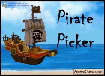 Preview of SMART Notebook Random Student Picker - Pirate Edition