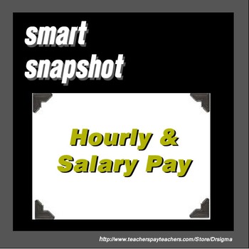 Preview of Hourly & Salary Pay - SMART Notebook Snapshot