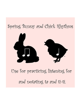 Preview of SMART Notebook: Spring Bunny and Chick Rhythms (Ta and Ti-Ti)