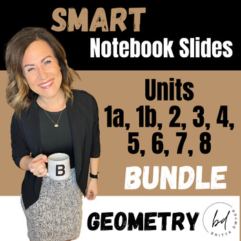 Preview of SMART Slide Bundle Units 1 - 8 | Geometry | IM K - 12 Math