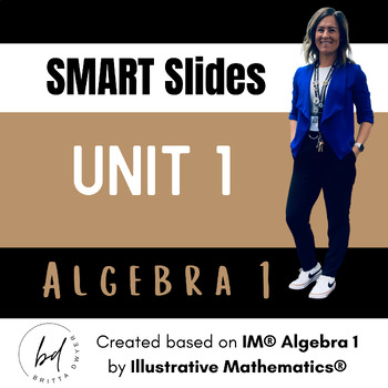 Preview of SMART Slides Unit 1 | Algebra 1 | IM K-12 Math