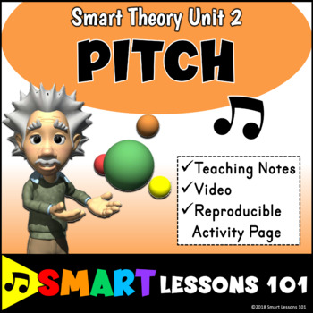 Preview of Music Theory: PITCH Music Theory Unit 2 Video and Music Worksheet