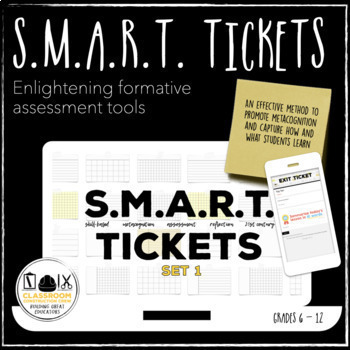Preview of SMART Tickets 1 Google Forms Digital Exit Tickets Distance Learning