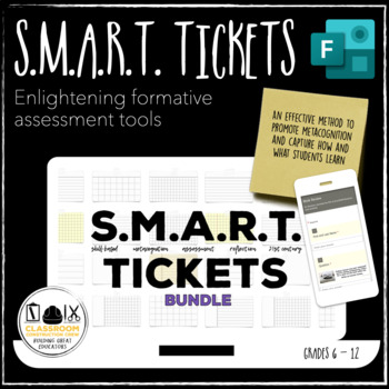 Preview of SMART Tickets Microsoft Forms Bundle Digital Exit Tickets