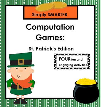Preview of SMARTBOARD Computation Games:  NO PREP St. Patrick's Day Games