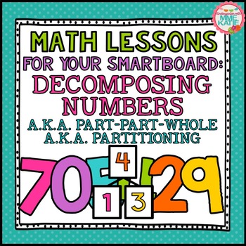 Preview of SMARTBOARD Math Lessons: Decomposing Numbers, Part-Part-Whole, Number Bonds