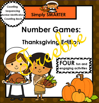 Preview of FREEBIE: SMARTBOARD Thanksgiving Number Games