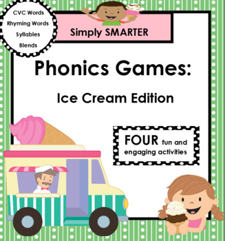 Preview of SMARTBOARD PHONICS GAMES:  Ice Cream Edition