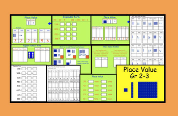 Preview of SMARTBOARD: Place Value Activities with Printable Worksheets
