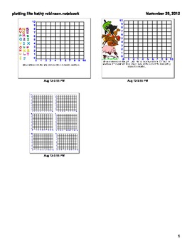 Preview of SMARTBOARD lesson on locating points on a graph