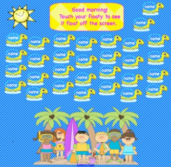 Preview of SMARTBoard Summer for 30 Students - Real Water Sound
