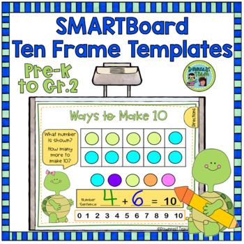Preview of SMARTBoard Ten Frame Templates and Printables