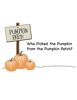 Preview of SMARTBoard Who Picked the Pumpkin from the Pumpkin Patch