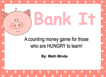 Preview of SMARTBoard and Printable PDF - Money - Bank It Game