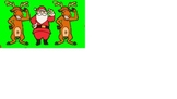 SMARTBoard attendance - Santa and his reindeer