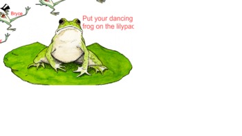 Preview of SMARTBoard attendance - dancing frogs