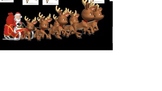 SMARTBoard attendance - reindeer pulling Santa's sleigh