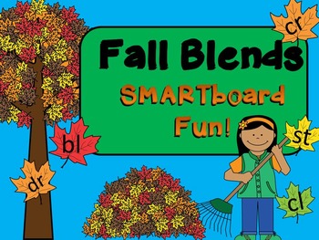 Preview of SMARTboard FALL Blends Fun!  (CCVC, blends, smart board)