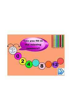 Preview of SMARTboard Number Patterns Counting forwards and backwards