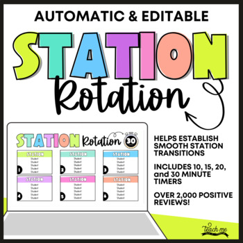 Preview of Station Rotation - Automatic and Editable PowerPoint