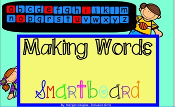 Preview of SMARTboard making words letter tiles