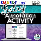 Digital Annotating Poetry Activity for Distance Learning