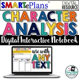 Digital Character Analysis Interactive Notebook for Any Te