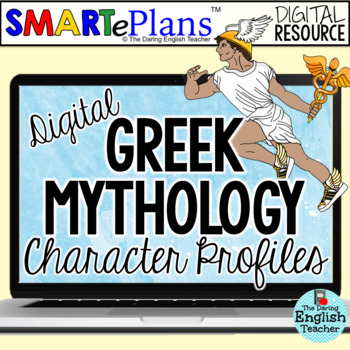 Preview of Digital Greek Mythology Character Analysis Graphic Organizers: Distance Learning