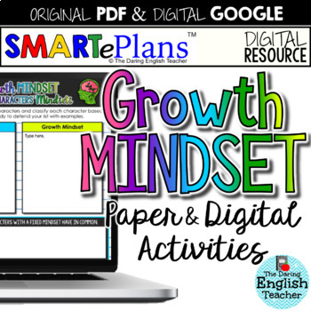 Preview of Growth Mindset Activities & Resources (Digital & Print) - Distance Learning